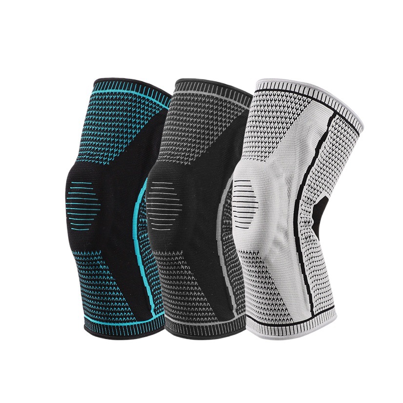 Sports Goods Basketball Knee Pads Men's Silicone Cycling Running Nylon Leg Pads Anti-Collision Protective Gear Wholesale Shock Absorption