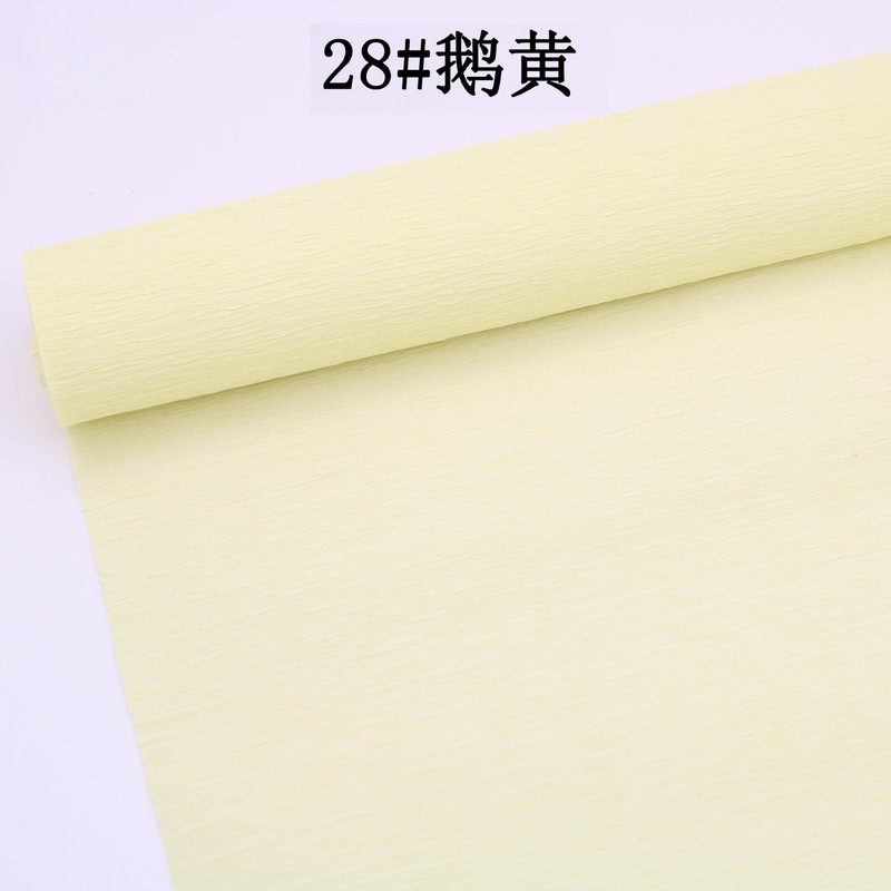 工厂直销跨境彩色皱纹纸褶皱卷边纸25cm*2.5m手工diy花艺制作材料|undefined
