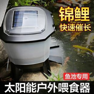 Timer Machine Manufacturer Automatic Feeding Fish Tank Carp Timed Automatic Fish Koi Solar Pond