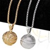 Basketball metal pendant, necklace, jewelry, accessory, wholesale