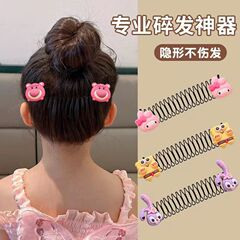赤ちゃんの切れ毛加工品、子供用特別人気コーム、イチゴクマのヘアピン、女の子用固定加工品、プルヘアコーム