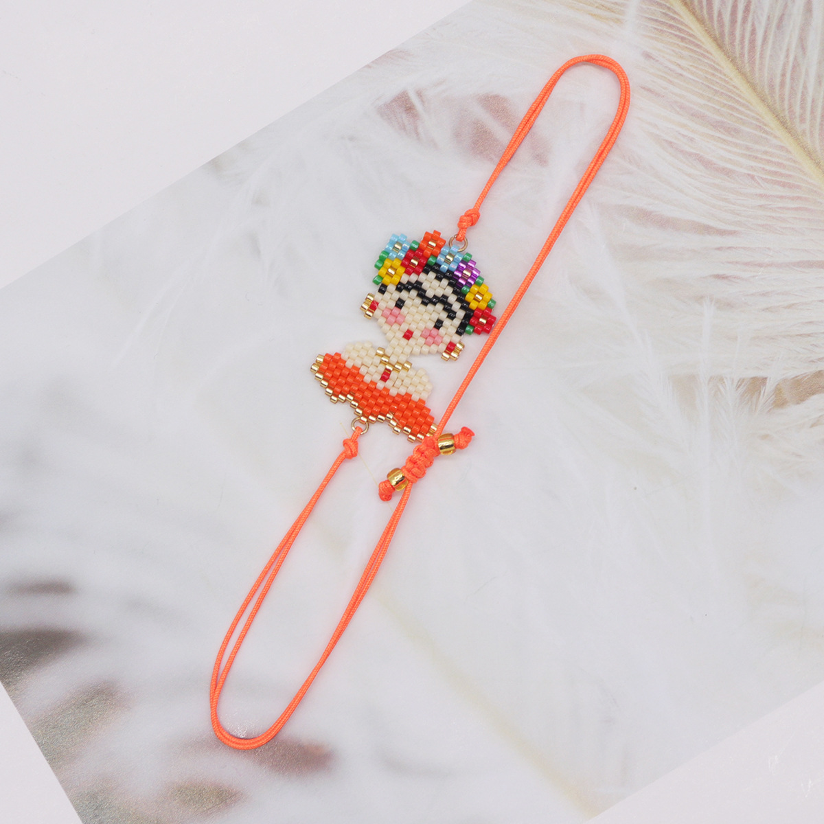 Style Ethnique Portrait Verre Corde Perlé Femmes Bracelets display picture 5