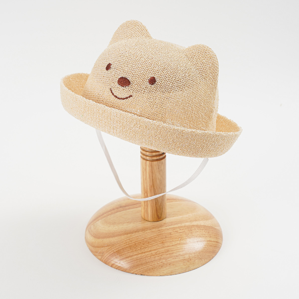 2023 nuevos niños lindo protección solar sombra viaje versátil casual oso sombrero de paja