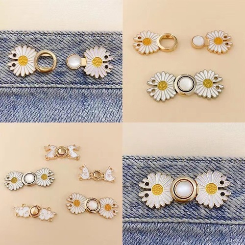 Metal waist button, special-shaped rabbit, antique button, jeans waist button, Hanfu tightening plate buckle, buckle wholesale