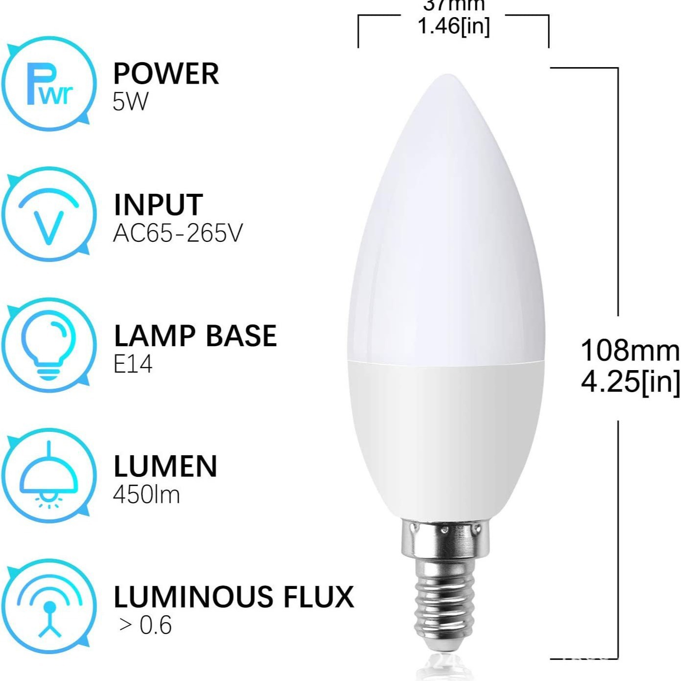 亚马逊热销纯光控蜡烛灯LED蜡烛灯C37蜡烛灯光控灯E14蜡烛灯烛台