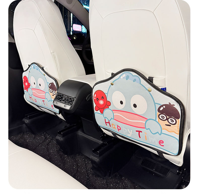 Clownfish Cartoon Cute Car Seat Back Anti-kick Pad Simple and Comfortable Dirt-resistant Storage Bag Anti-kick Pad Dirty Pad