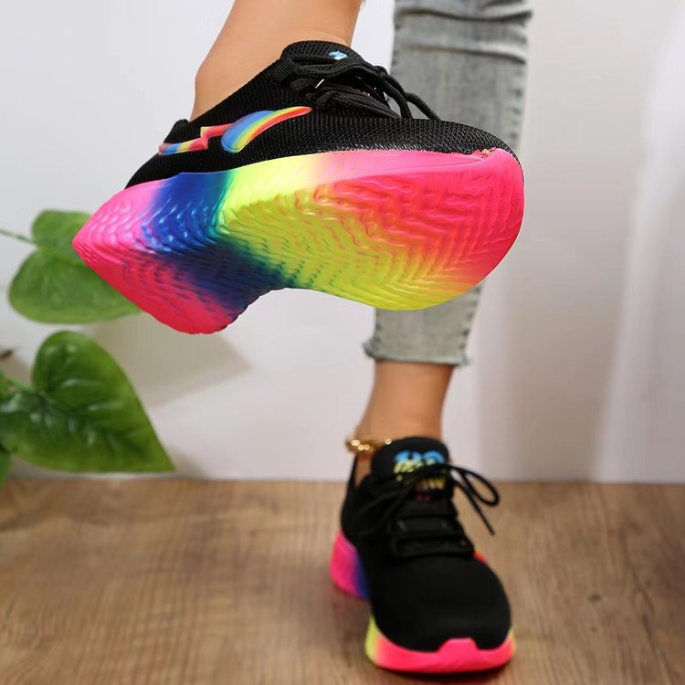 Ladies Athletic Shoes Tennis Shoes Sneakers Canvas Breathable Comfortable Versatile Footwear Sneakers_voghion.com