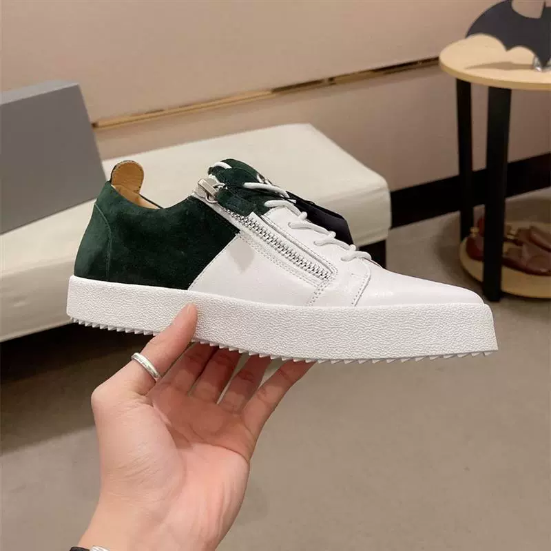 Европейская мужская обувь Европейский и американский модный бренд с металлической молнией первого слоя из воловьей кожи, роскошный бренд, модные повседневные кроссовки, универсальные