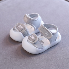 夏季新款宝宝包头学步凉鞋1-3岁0软底防滑小童男女休闲防踢婴儿鞋