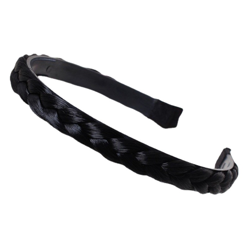 Diadema trenzada para mujer, nuevo estilo 2026, pinza para el cabello con trenza de espina de pescado, accesorio para el cabello para cubrir las canas, diadema