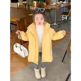 女童棉服2025新款冬季宝宝冬装羽绒棉衣洋气小孩衣服中长款外套
