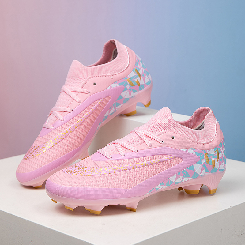 Cross-border dropshipping children's football shoes, low-top, for elementary school students, with spikes for artificial turf, competition and training shoes for men and women