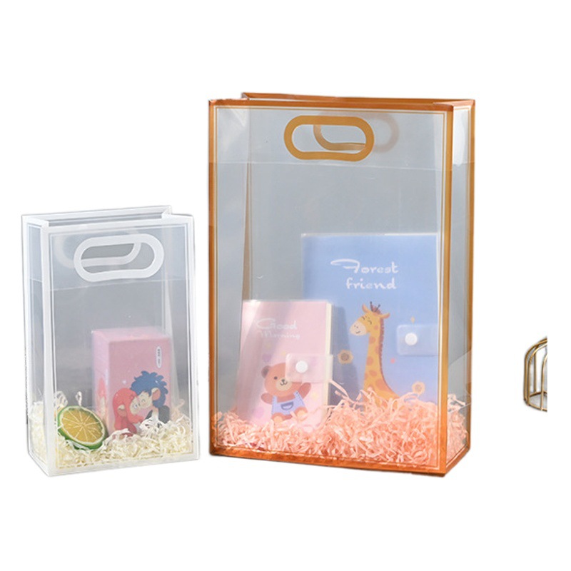 Spot transparent pp plastic handbag frosted pvc gift bag transparent super transparent gift bag shopping bag wholesale