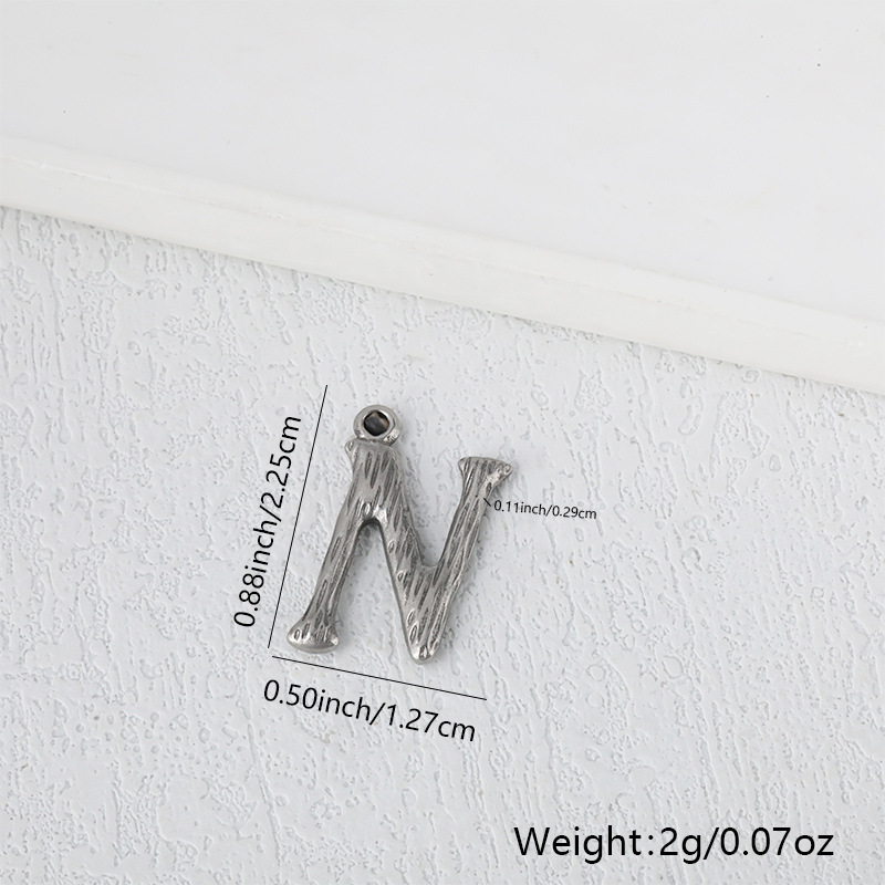 Cricai クロスボーダーホット販売ヨーロッパとアメリカのトレンディなステンレス鋼 26 文字ジュエリーペンダント diy ネックレスブレスレットアクセサリー|undefined