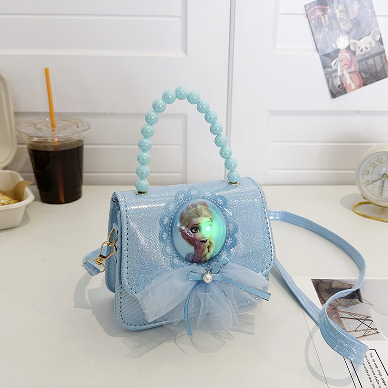 Bolsos de mochila para niños, princesa Aisha, bolsos de hombro de moda para niñas, bolsos de perlas para niñas.