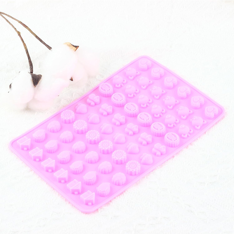 60 animales del bosque molde de pastel de silicona DIY amor caramelo chocolate molde de fuego horneado postre