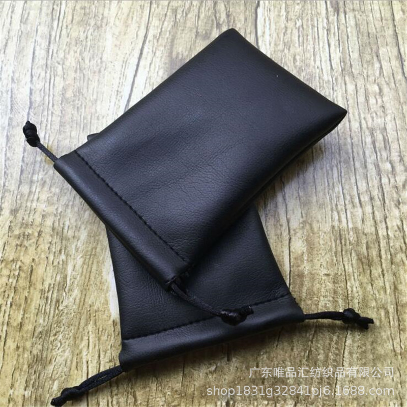 厂家大量现货批发pu皮革耳机收纳袋珠宝首饰收纳袋印章工牌收纳袋