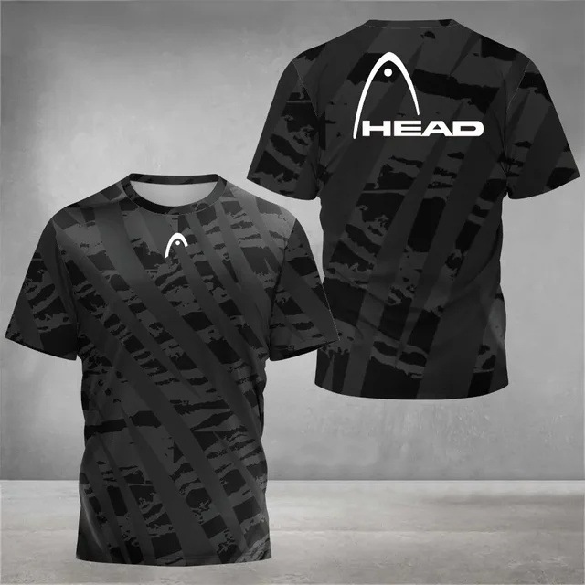 Deportes para hombres malla suelta transpirable manga corta cuello redondo camiseta venta directa de fábrica impresión digital 3D