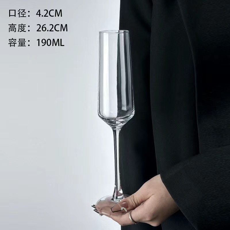 Tazas de vidrio de cristal de champán tazas de pie alto un par de tazas de vino casal espumantes tazas de vino dulce tazas de vinos tazas de cóctel