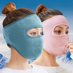 Winter Mask with Thick Warm Ear Protection for Men and Women, Full Coverage Cycling Mask, Electric Bike Windproof Face Protection