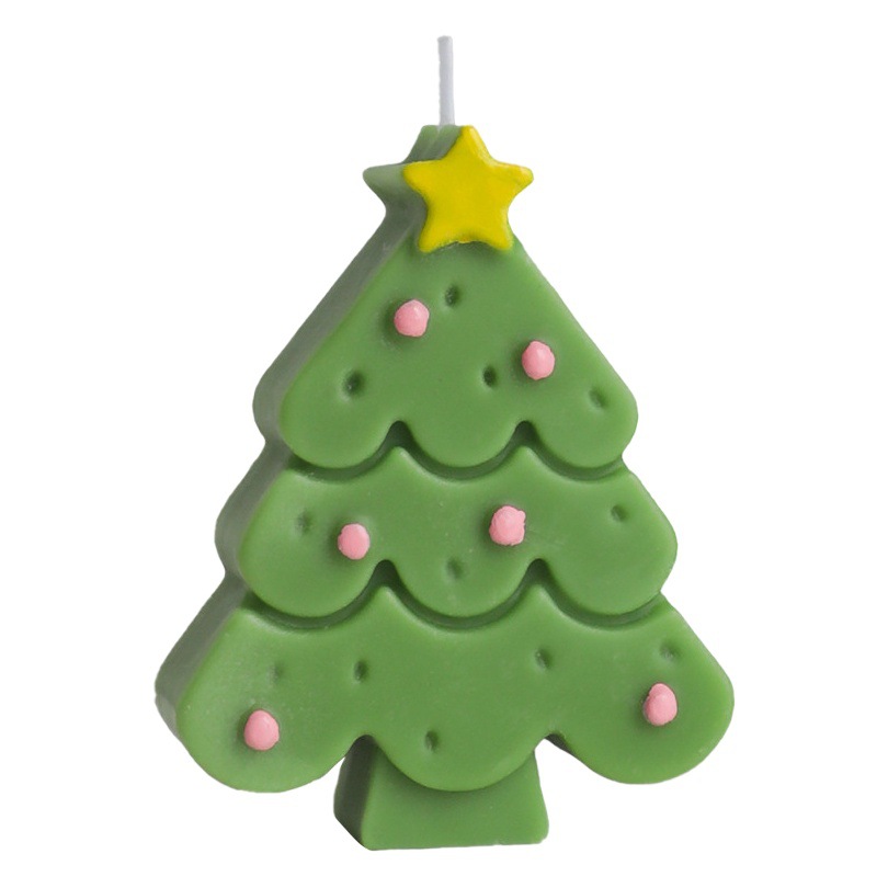 Vela de aromaterapia navideña al por mayor decoración de modelado de árbol de Navidad souvenirs premium regalo pequeño vela de fragancia de candle