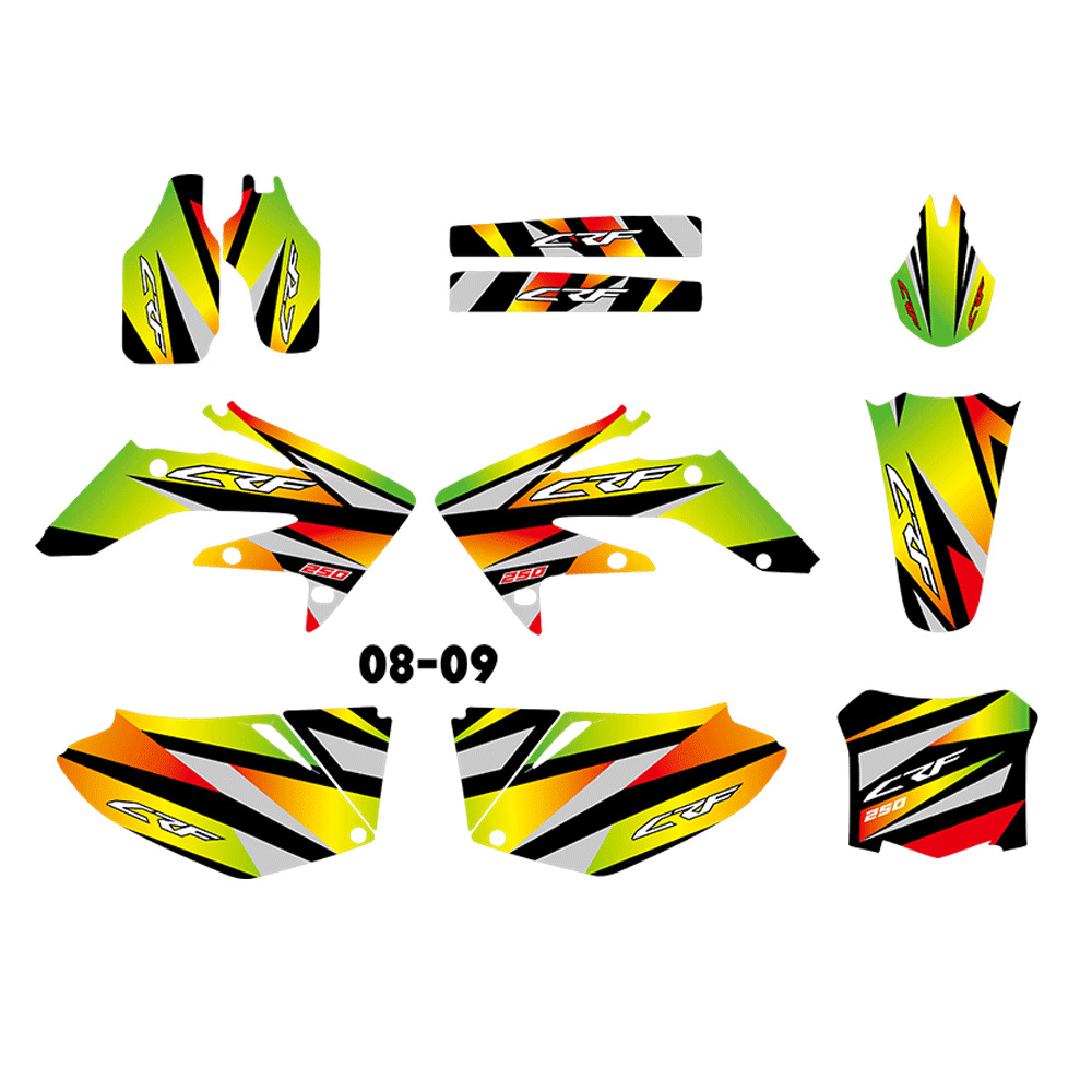 Aplicable a CRF250R CRF250 2004 2005 2006 2007 2008 2009 pegatinas SUV image 9