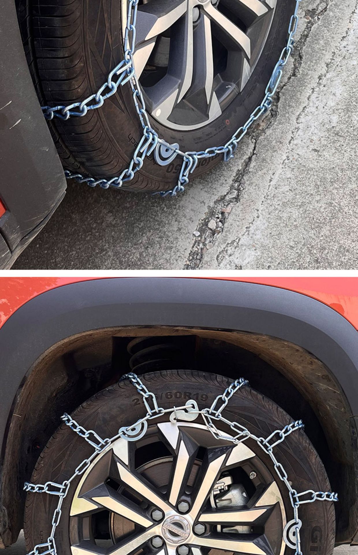 Thickened Anti-Skid Chains for Tricycles, Small Cars, Vans, Suvs, Off-Road Trucks, Mpvs, Full-Cover Anti-Skid Chains Without Encryption