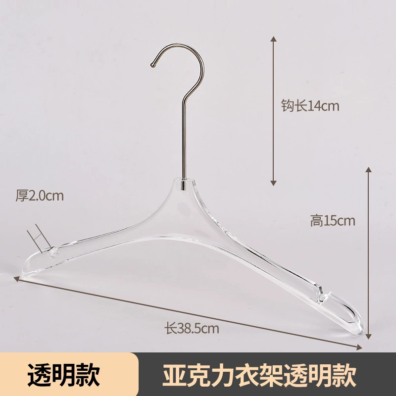 Acrylic hanger, non-slip stand