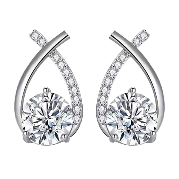 Platinum white diamond/one price combination (white copper plated platinum) H148