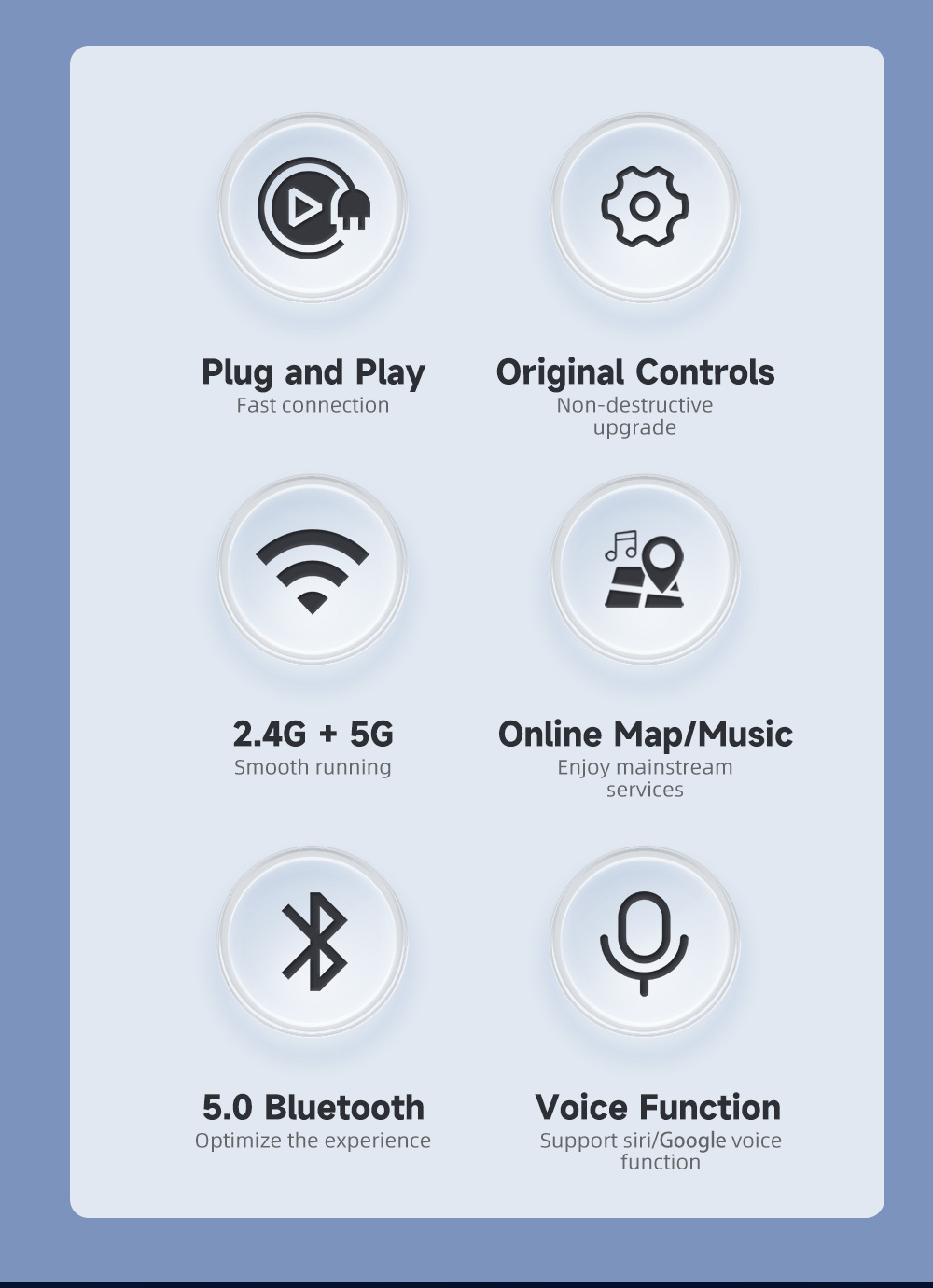 Cross-Border Original Car Carplay Wired to Wireless Adapter, In-Car Smart HDMI Output Car-Machine Connectivity Box