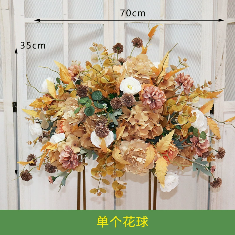 [婚庆道具花球绢花成品森系花艺路引花婚礼酒店舞台橱窗装饰]