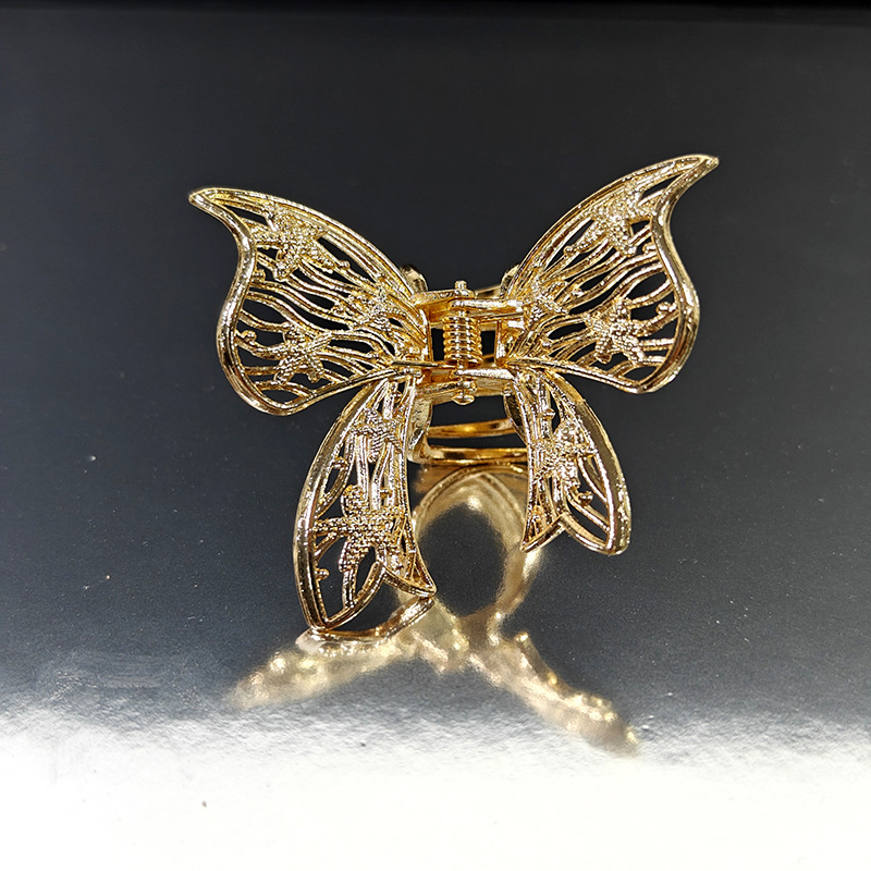 55g Weight Hair Claws Hair Accessories Type 1 Piece Quantity Holiday, Daily Occasion Alloy Material Solid Color Pattern Women's Gender Plating Design Simple Style, Classic Style Style Women's Simple Style Classic Style Solid Color Alloy Plating Hair Claws 12