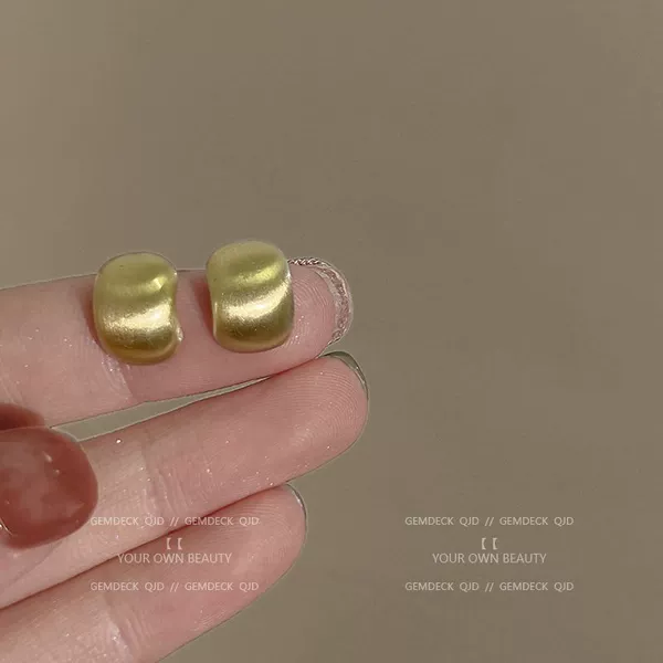 [13#金色拉丝C形耳针-]