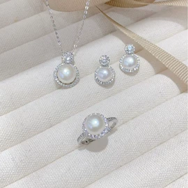 天然珍珠耳饰;耳饰配件;天然珍珠项饰