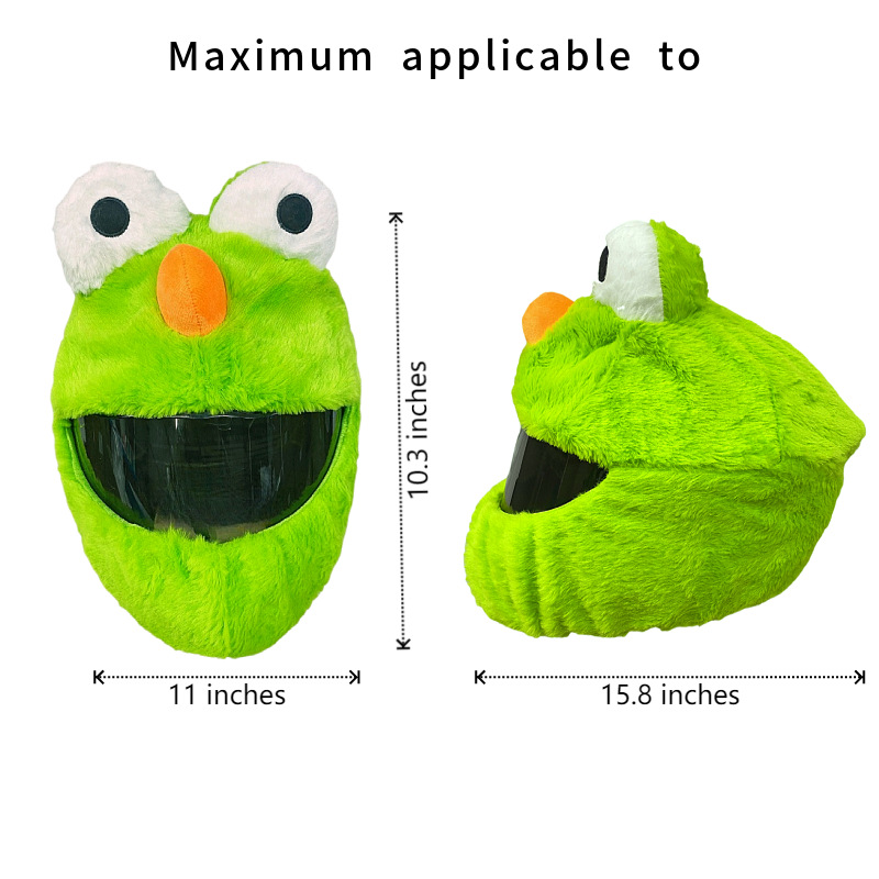 Funda protectora de casco divertida con personalidad de punto transfronterizo, máscara de ciclismo, accesorios de decoración de motocicleta, conejo, tiburón, tres ojos