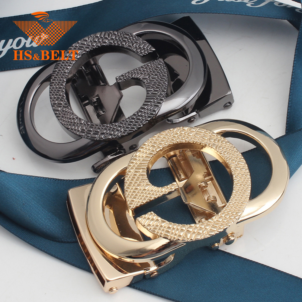 Hongsheng cinturón hebilla letra g hebilla automática hebilla hombres cabeza de cinturón de aleación de zinc hebilla cinturón pantalones cabeza fabricante al por mayor