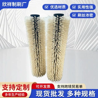 工业级清洗毛刷辊非标定制加厚刷丝不掉毛除尘抛光滚筒刷厂家批发