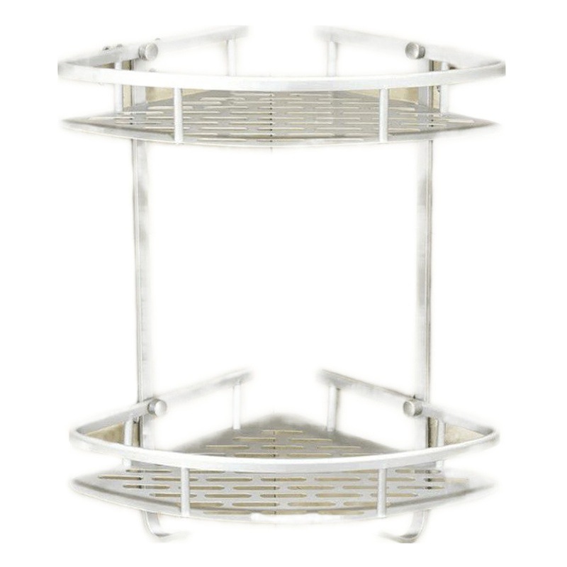 Estante de baño de aluminio espacial, montaje sin perforación image 1