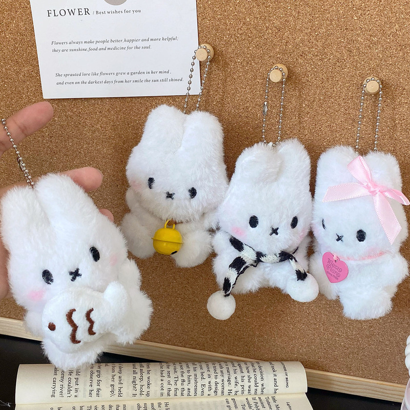 Cute squeaking Miffy rabbit pendant, plush toy for girls, gift for best friends and couples, bag pendant, keychain Cute squeaking Miffy rabbit pendant, plush toy for girls, gift for best friends and couples, bag pendant, keychain