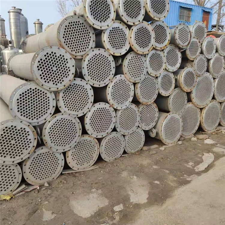 二手列管冷凝器 化工蒸发式高压冷却器 50平方304不锈钢冷凝器