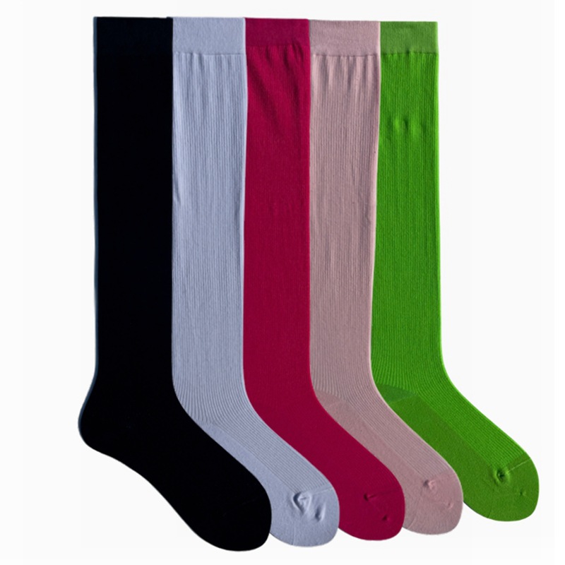 Over-the-knee long single needle socks popular Net Red men's and women's high socks college style European and American street sports skateboard long cotton socks