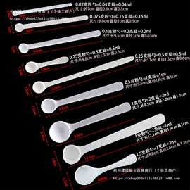 药物用克小药定量勺0益生菌食品级勺子5g3三七粉材质盐勺粉状勺1