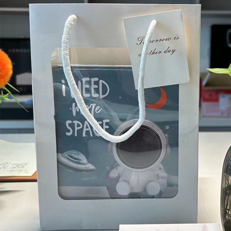 Reloj creativo astronauta alcancía puede guardar astronautas alcancía decoración del hogar Regalo de Cumpleaños de los niños