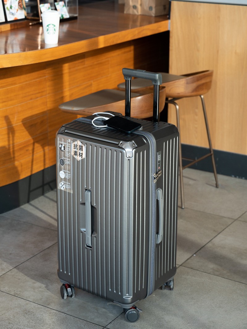 Herkunft: Jiaxing Pinghu, erhöhter großvolumiger Koffer mit Reißverschluss, fünfrädiger Trolley-Koffer, Reisekoffer, unisex Zahlenschloss-Koffer.