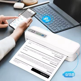 Handheld Bluetooth A4 Thermal Printer for Paper - 2x 25-rolls or 100-sheet box | Brand: Other