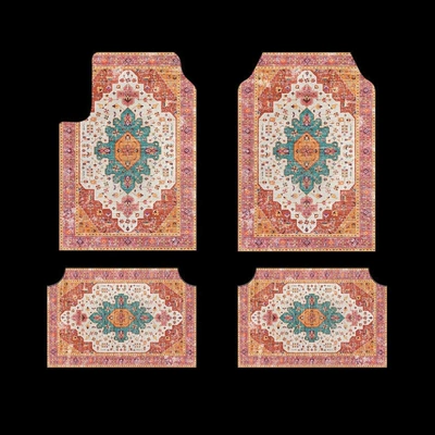 Avtomobil döşəmə paspasları — Non-Slip, Four-Piece Set, Car Floor Mats - zy-cross-border-floor-mat-four-piece-set-9-3344cm-pack-of-two