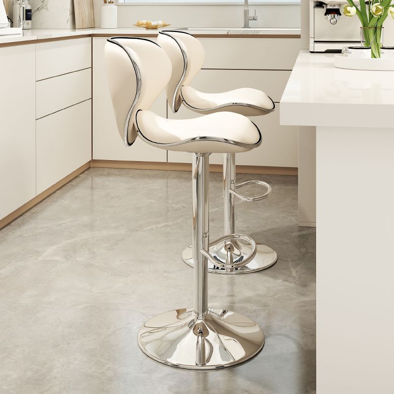 Bar Stool for Home Use, Adjustable Height, High Stool, Modern Minimalist Bar Chair, Cashier Front Desk Stool with Backrest