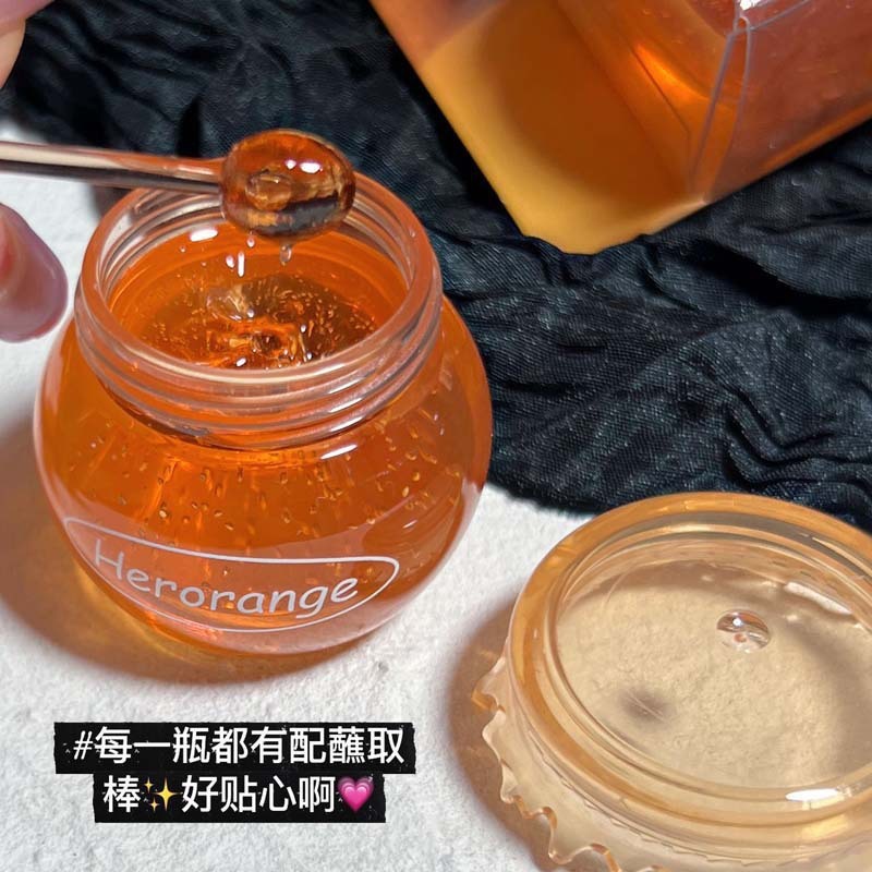 HERORANGE蜂蜜缶唇膜秋冬補水保湿保護ガラス缶潤唇膜純正品卸売り|undefined