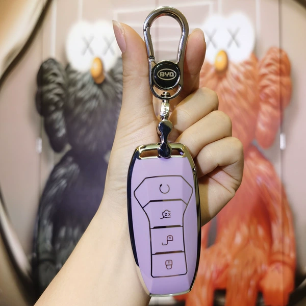 BYD F smart 4-button: taro purple (single shell + metal buckle)