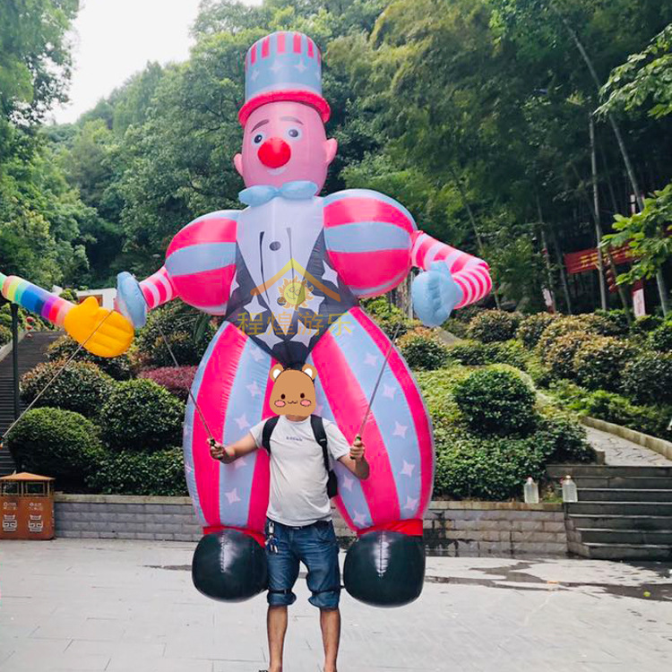 Modelo Inflable de Payaso Caminante Inflable con Aire para Eventos y Aperturas Comerciales